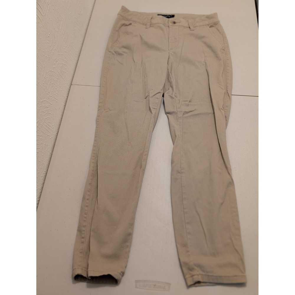 Aeropostale Kids Skinny Khaki Pants Tan Chino School Uniform Size 4 Short